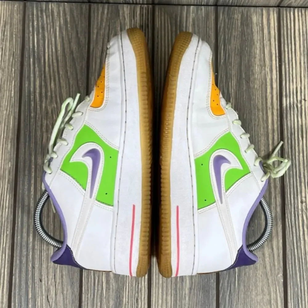 Nike Air Force 1 LV8‎ Colorful Sneakers Shoes FD1035-100 GS 7Y W8.5 Streetwear